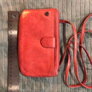 Bubble gum pink Hobo International purse clutch wallet